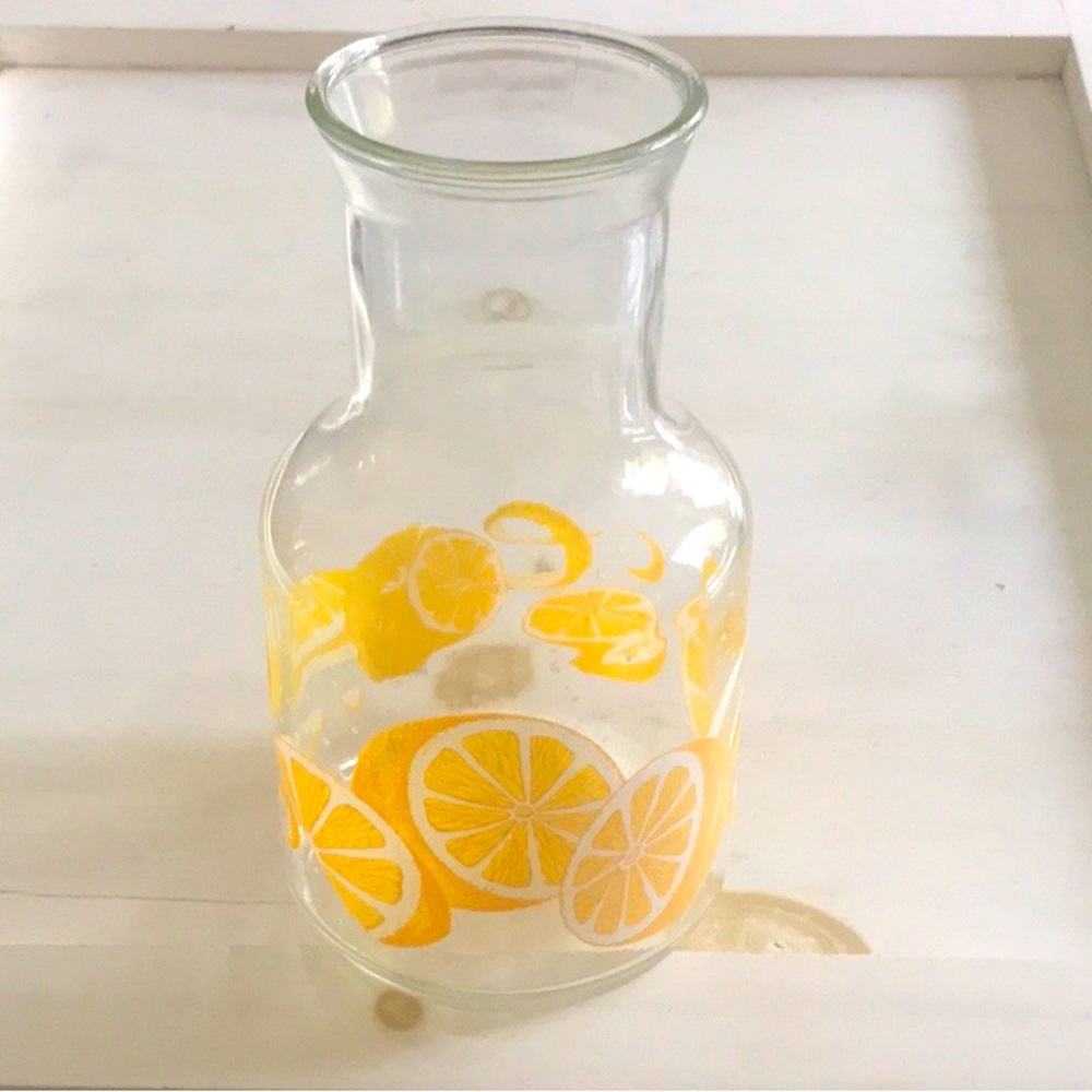 Vintage Glass Juice Carafe